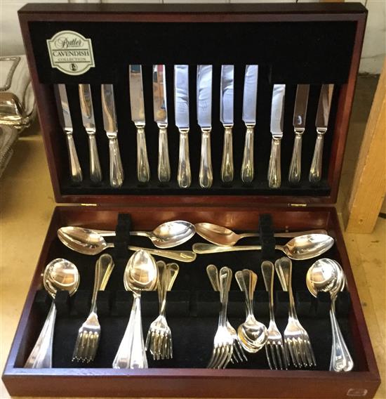 Canteen of plated cutlery